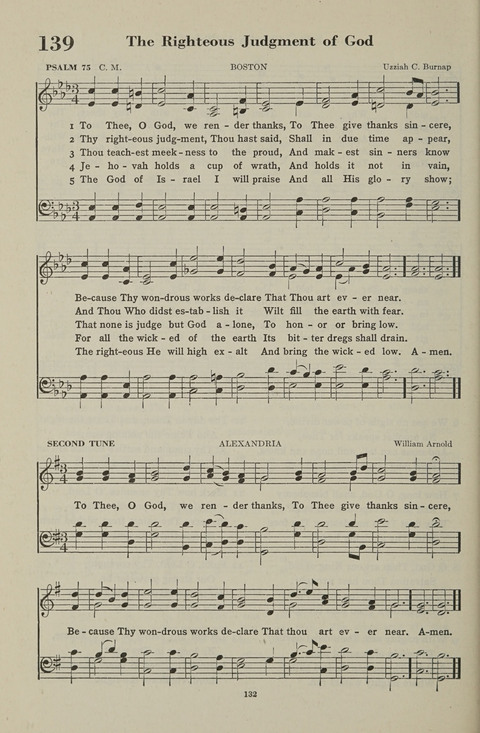 The Psalter Hymnal: The Psalms and Selected Hymns page 132