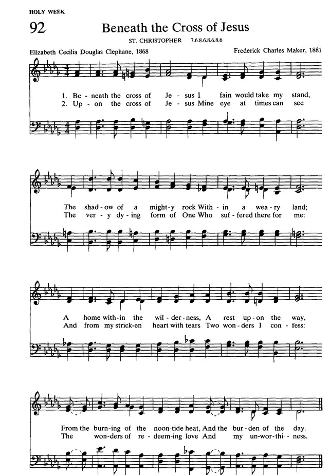 The Presbyterian Hymnal: hymns, psalms, and spiritual songs page 104