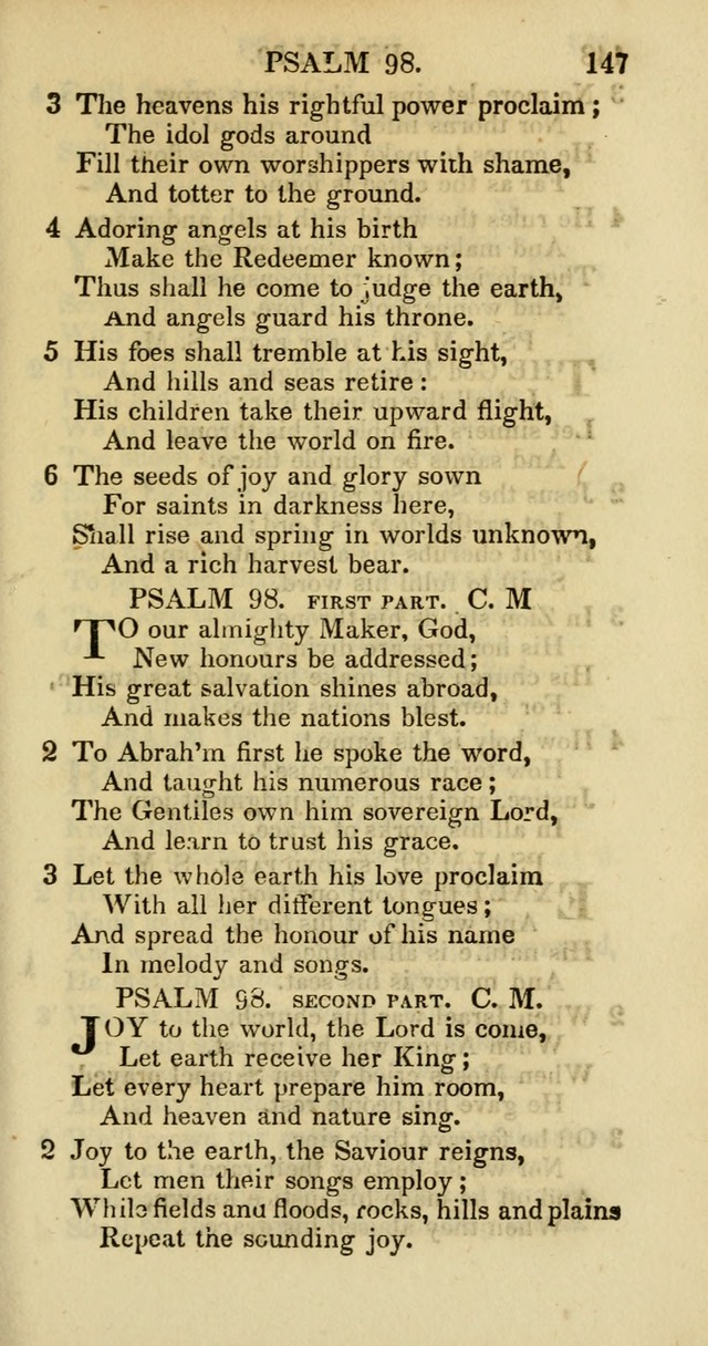 Psalms and Hymns Adapted to Public Worship, and Approved by the General Assembly of the Presbyterian Church in the United States of America page 149