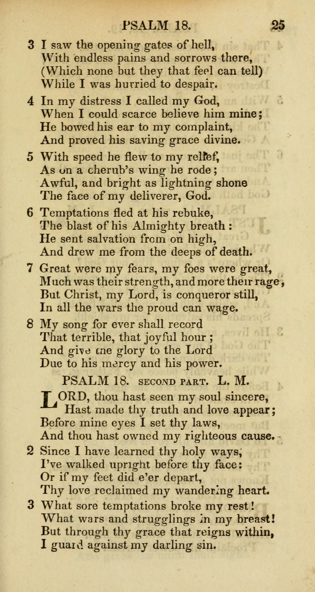 Psalms and Hymns Adapted to Public Worship, and Approved by the General Assembly of the Presbyterian Church in the United States of America page 25