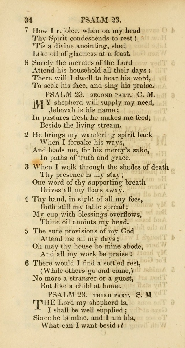 Psalms and Hymns Adapted to Public Worship, and Approved by the General Assembly of the Presbyterian Church in the United States of America page 34