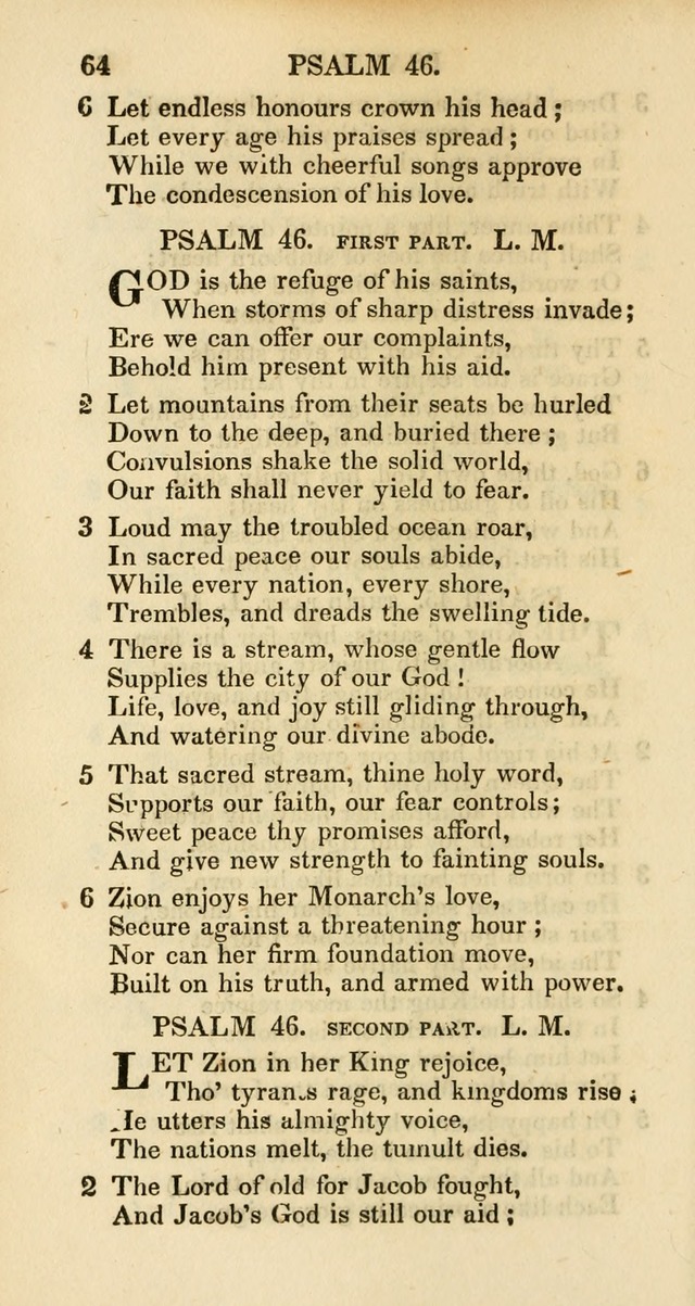 Psalms and Hymns Adapted to Public Worship, and Approved by the General Assembly of the Presbyterian Church in the United States of America page 66