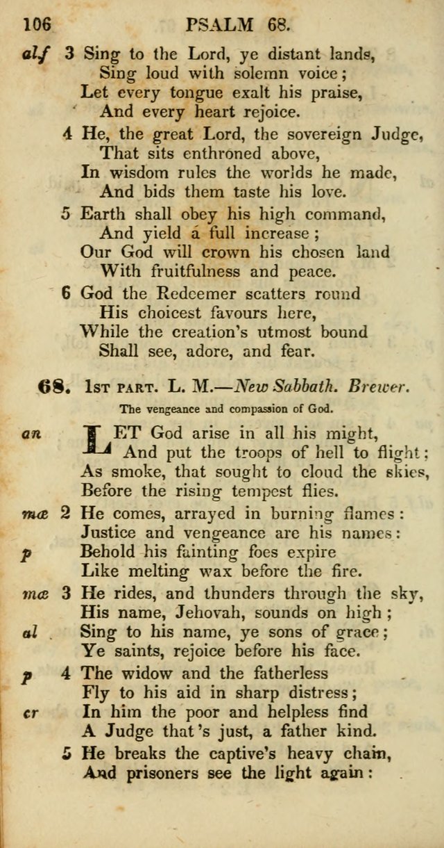 Psalms and Hymns, Adapted to Public Worship: and approved by the General Assembly of the Presbyterian Church in the United States of America: the latter being arranged according to subjects... page 106