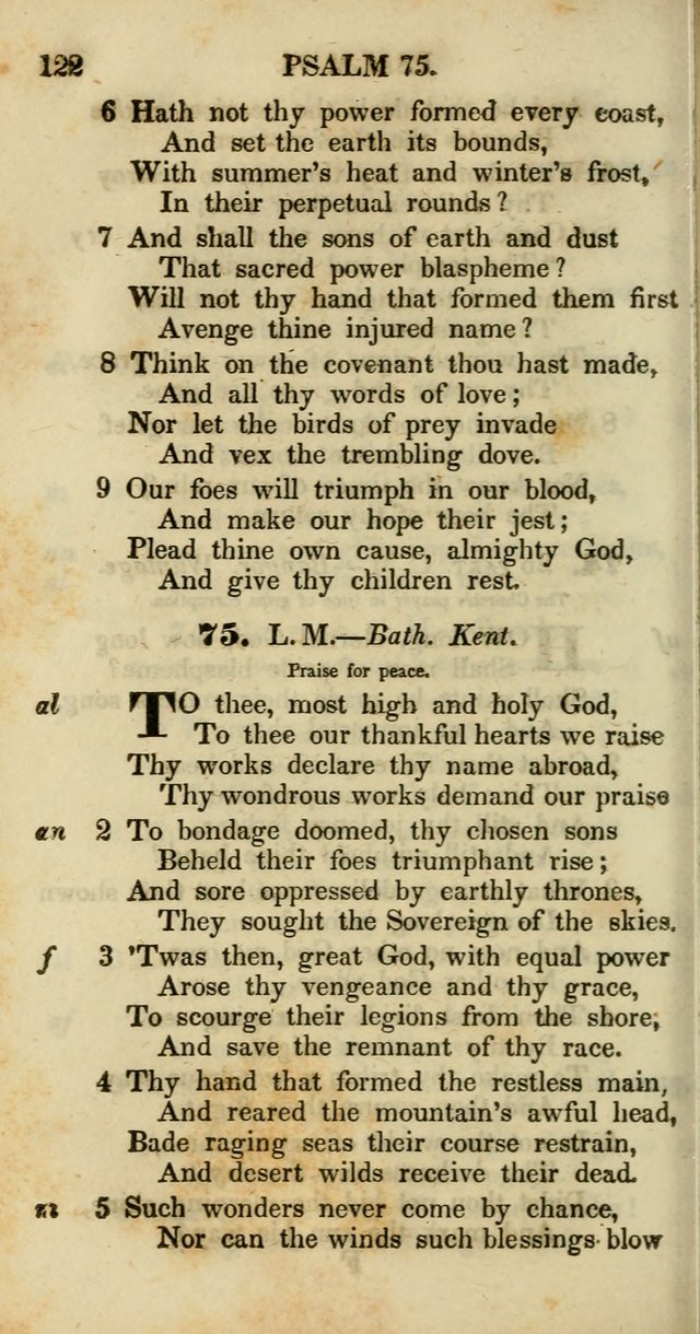 Psalms and Hymns, Adapted to Public Worship: and approved by the General Assembly of the Presbyterian Church in the United States of America: the latter being arranged according to subjects... page 122