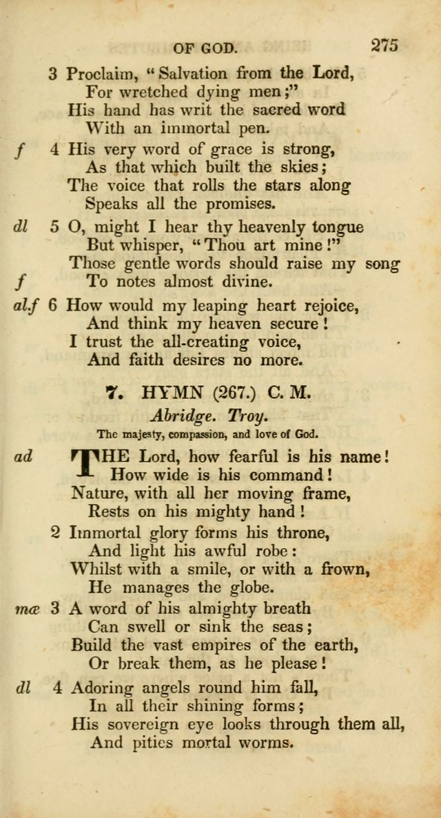 Psalms and Hymns, Adapted to Public Worship: and approved by the General Assembly of the Presbyterian Church in the United States of America: the latter being arranged according to subjects... page 275