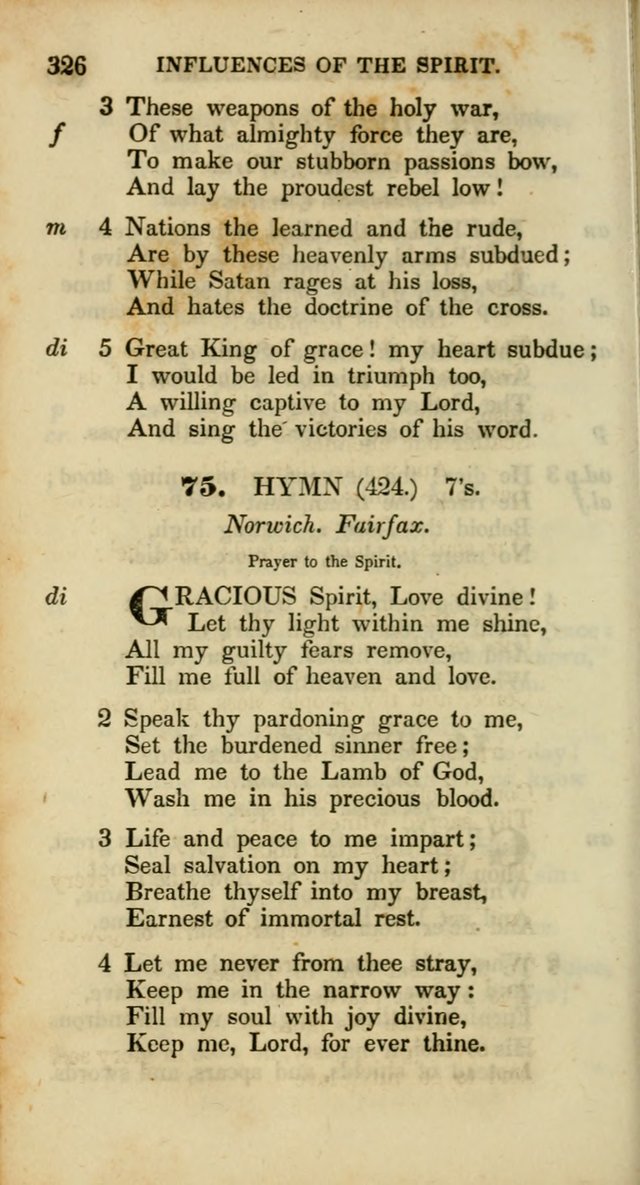 Psalms and Hymns, Adapted to Public Worship: and approved by the General Assembly of the Presbyterian Church in the United States of America: the latter being arranged according to subjects... page 326