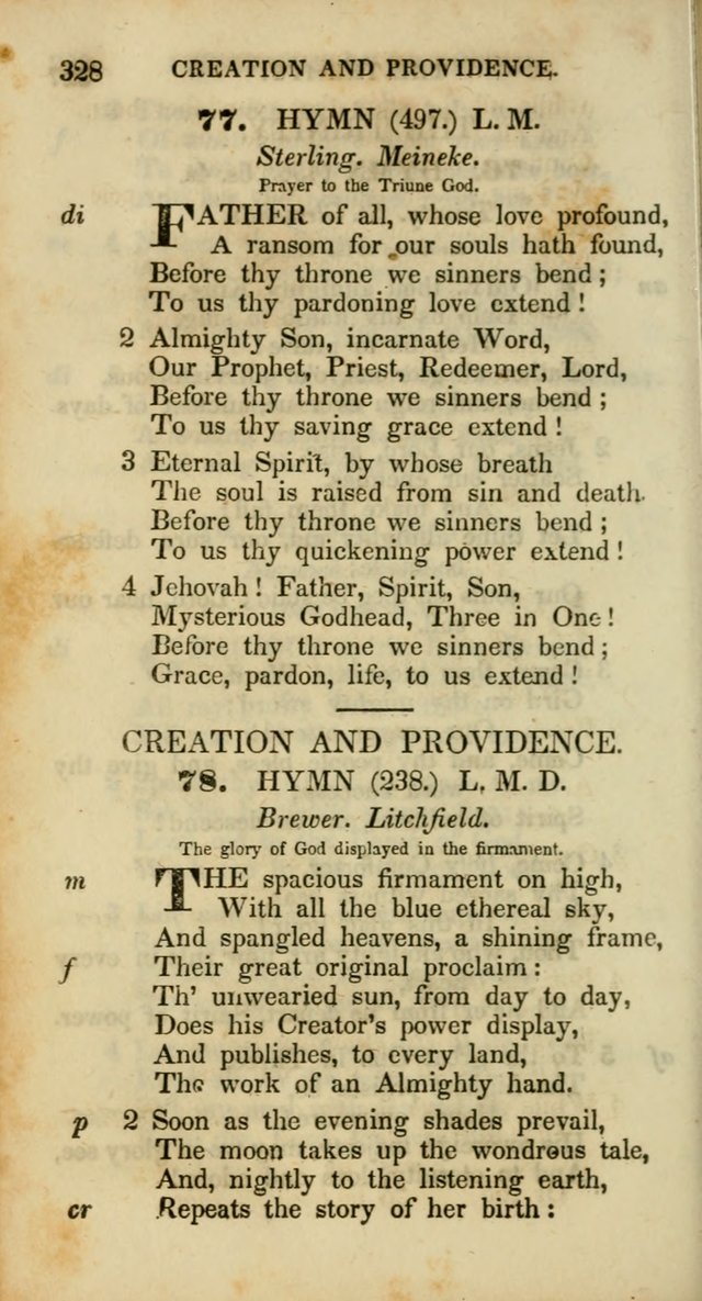Psalms and Hymns, Adapted to Public Worship: and approved by the General Assembly of the Presbyterian Church in the United States of America: the latter being arranged according to subjects... page 328