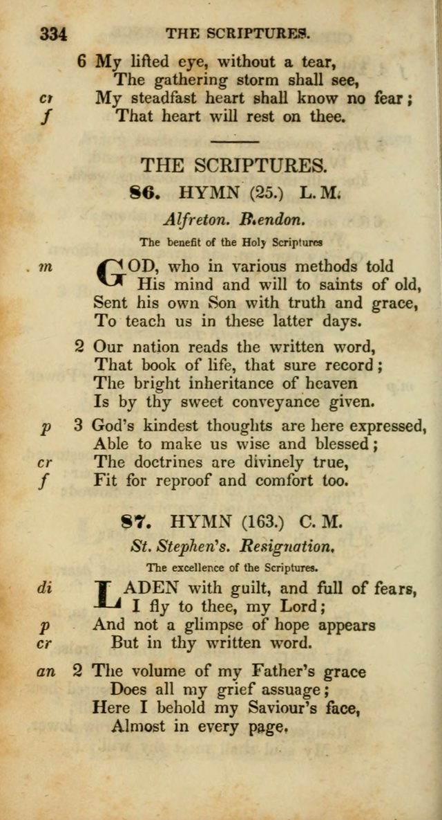Psalms and Hymns, Adapted to Public Worship: and approved by the General Assembly of the Presbyterian Church in the United States of America: the latter being arranged according to subjects... page 334