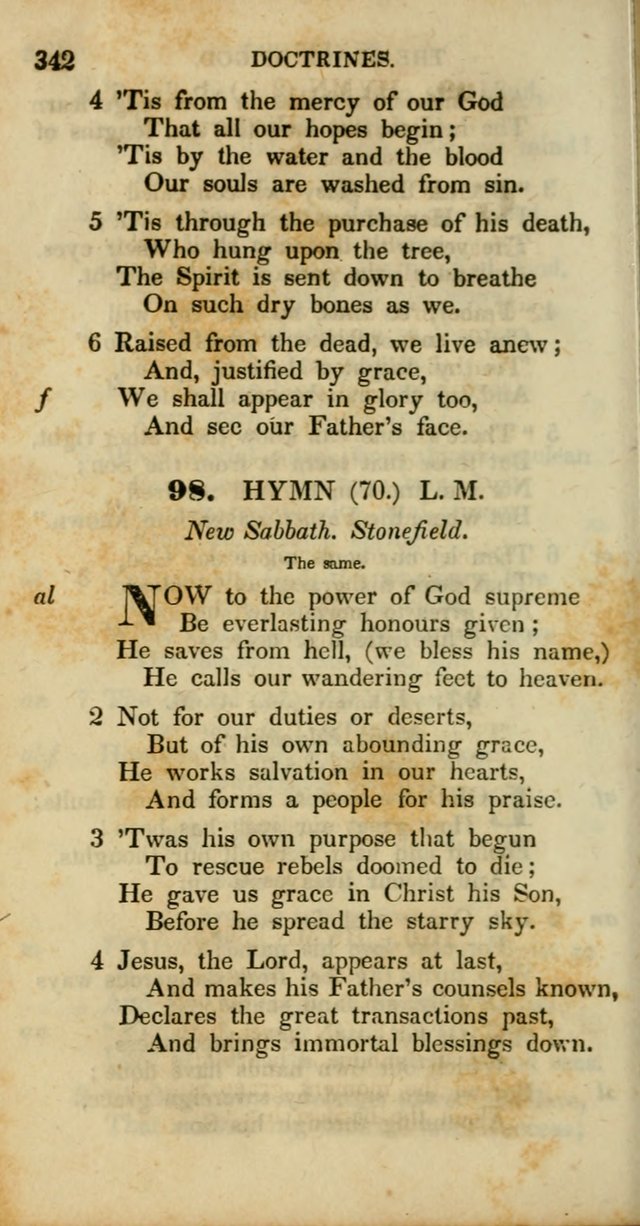 Psalms and Hymns, Adapted to Public Worship: and approved by the General Assembly of the Presbyterian Church in the United States of America: the latter being arranged according to subjects... page 342