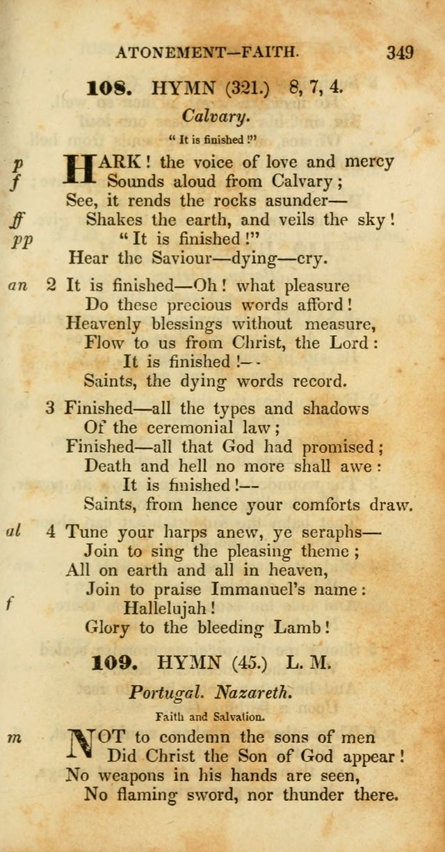 Psalms and Hymns, Adapted to Public Worship: and approved by the General Assembly of the Presbyterian Church in the United States of America: the latter being arranged according to subjects... page 349