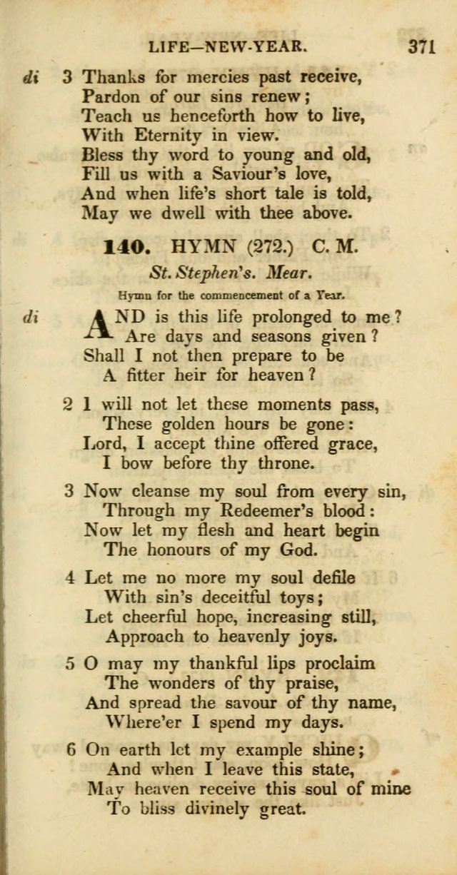 Psalms and Hymns, Adapted to Public Worship: and approved by the General Assembly of the Presbyterian Church in the United States of America: the latter being arranged according to subjects... page 371