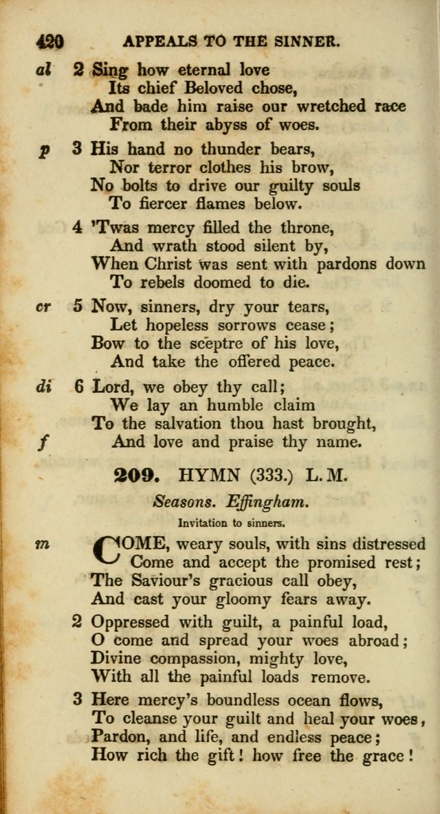 Psalms and Hymns, Adapted to Public Worship: and approved by the General Assembly of the Presbyterian Church in the United States of America: the latter being arranged according to subjects... page 420