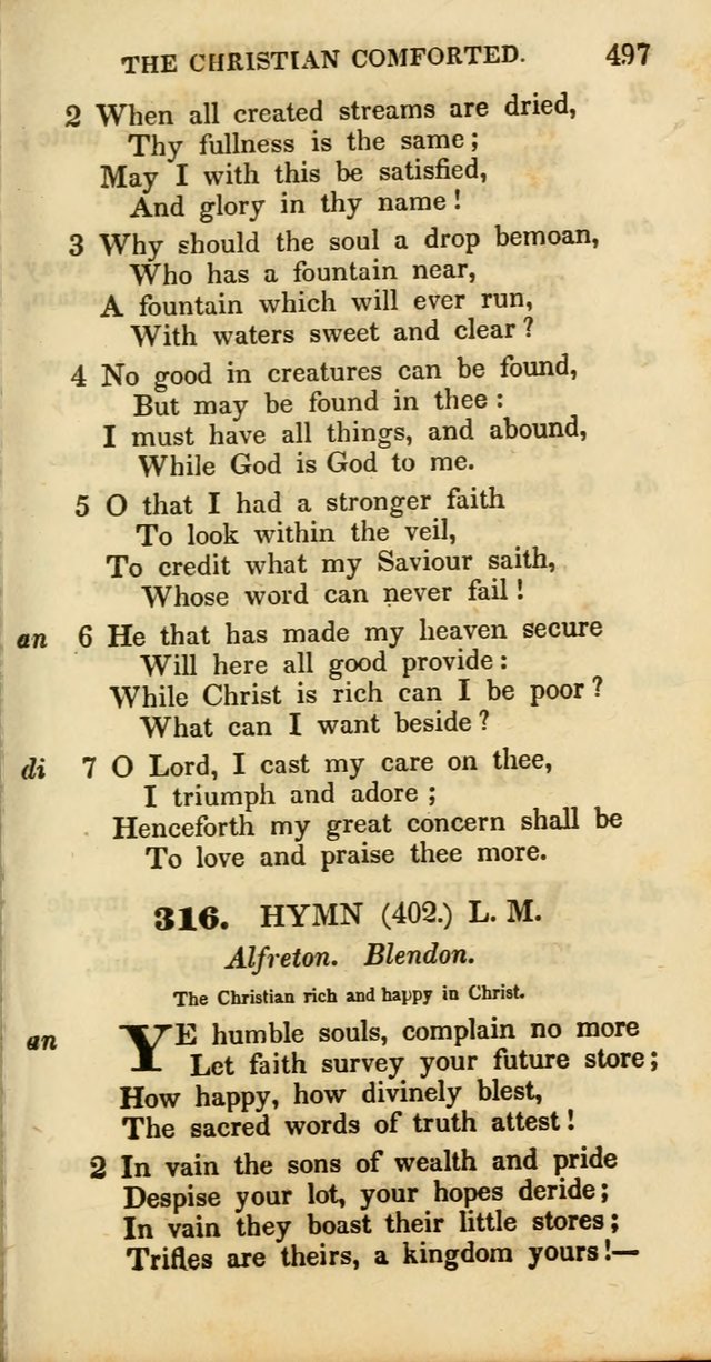 Psalms and Hymns, Adapted to Public Worship: and approved by the General Assembly of the Presbyterian Church in the United States of America: the latter being arranged according to subjects... page 499