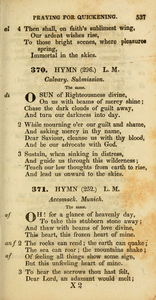 Psalms and Hymns, Adapted to Public Worship: and approved by the General Assembly of the Presbyterian Church in the United States of America: the latter being arranged according to subjects... page 539