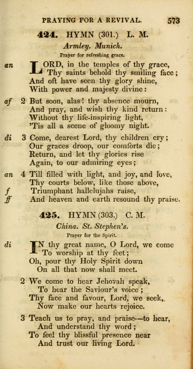 Psalms and Hymns, Adapted to Public Worship: and approved by the General Assembly of the Presbyterian Church in the United States of America: the latter being arranged according to subjects... page 575