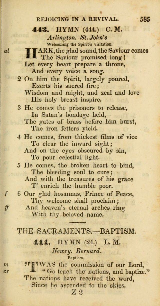 Psalms and Hymns, Adapted to Public Worship: and approved by the General Assembly of the Presbyterian Church in the United States of America: the latter being arranged according to subjects... page 587