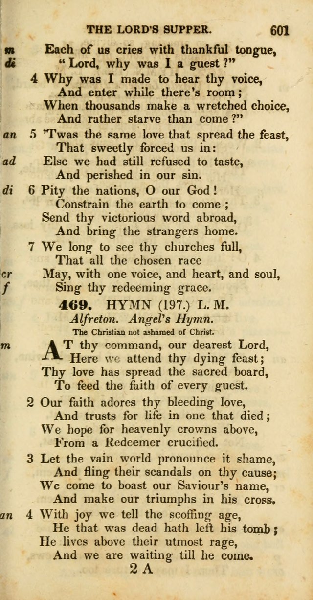 Psalms and Hymns, Adapted to Public Worship: and approved by the General Assembly of the Presbyterian Church in the United States of America: the latter being arranged according to subjects... page 603