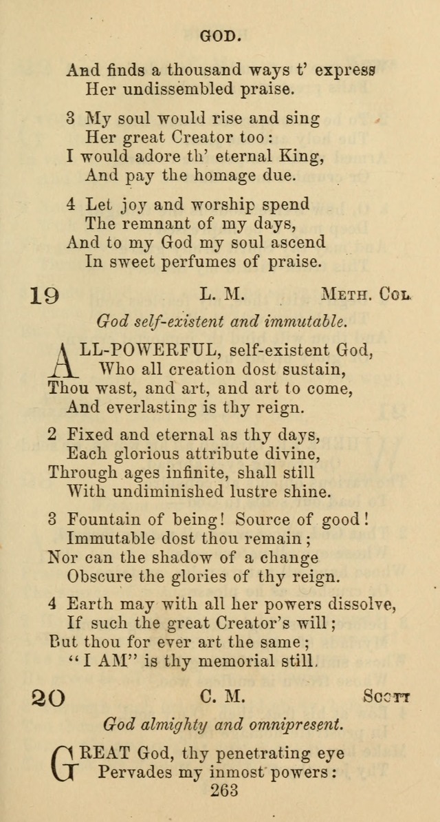 Psalms and Hymns: adapted to social, private and public worship in the Cumberland Presbyterian Chruch page 263