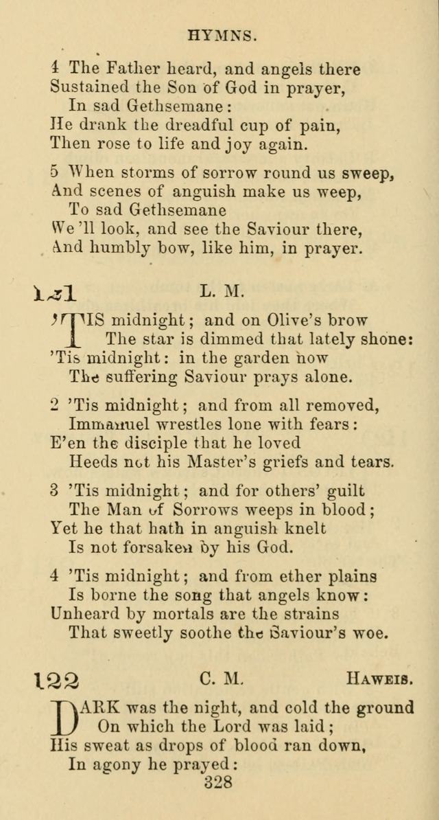 Psalms and Hymns: adapted to social, private and public worship in the Cumberland Presbyterian Chruch page 328