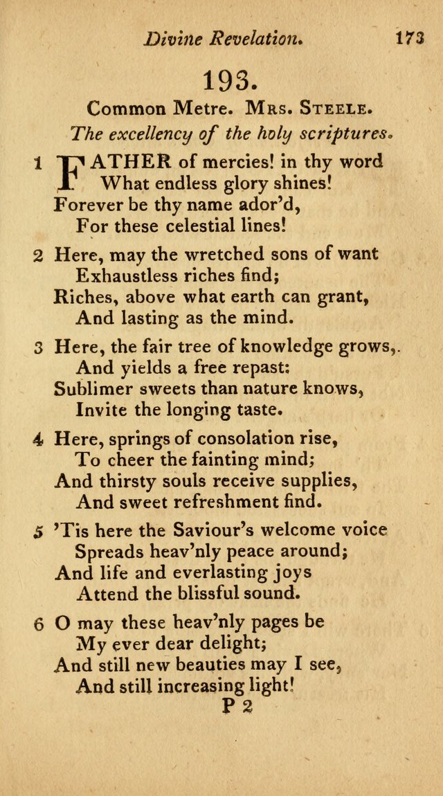 The Philadelphia Hymn Book; or, a selection of sacred poetry, consisting of psalms and hymns from Watts...and others, adapted to public and private devotion page 206