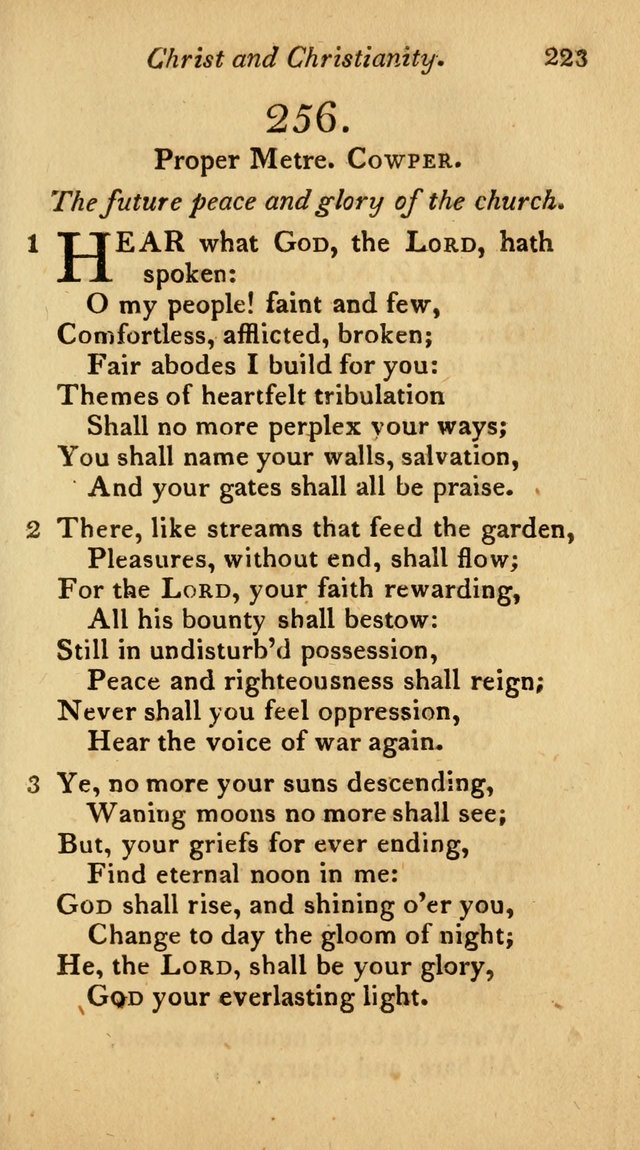 The Philadelphia Hymn Book; or, a selection of sacred poetry, consisting of psalms and hymns from Watts...and others, adapted to public and private devotion page 256
