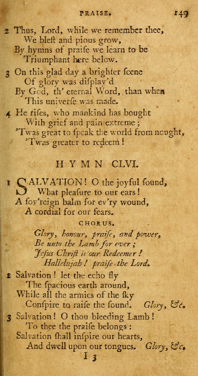 A Pocket hymn book, designed as a constant companion for the pious: collected from various authors page 156