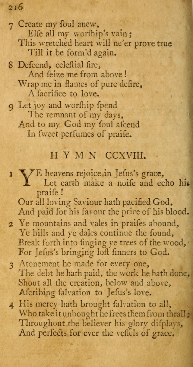 A Pocket hymn book, designed as a constant companion for the pious: collected from various authors page 223