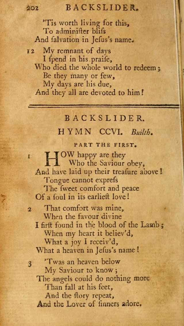 A Pocket hymn-book, designed as a constant companion for the pious: collected from various authors (11th ed.) page 202