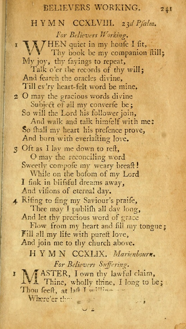 A Pocket hymn-book, designed as a constant companion for the pious: collected from various authors (11th ed.) page 241