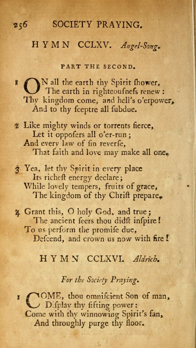 A Pocket hymn-book, designed as a constant companion for the pious: collected from various authors (11th ed.) page 256