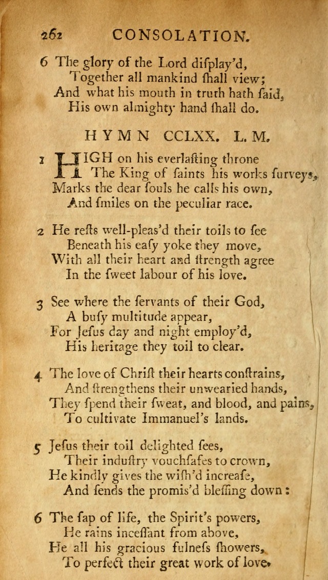 A Pocket hymn-book, designed as a constant companion for the pious: collected from various authors (11th ed.) page 262