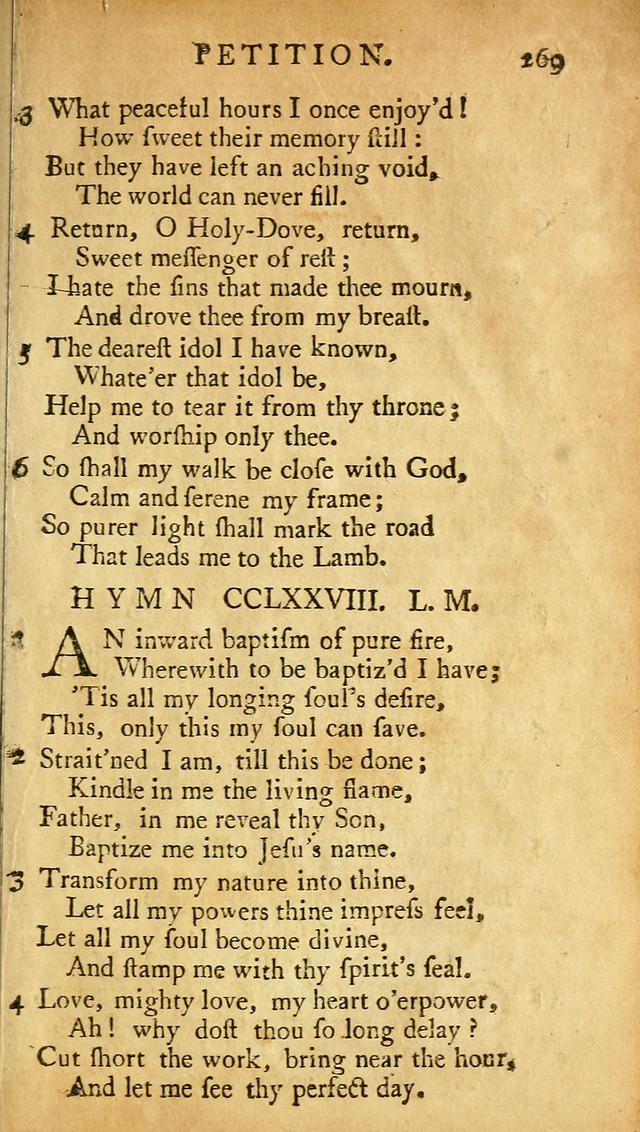 A Pocket hymn-book, designed as a constant companion for the pious: collected from various authors (11th ed.) page 269