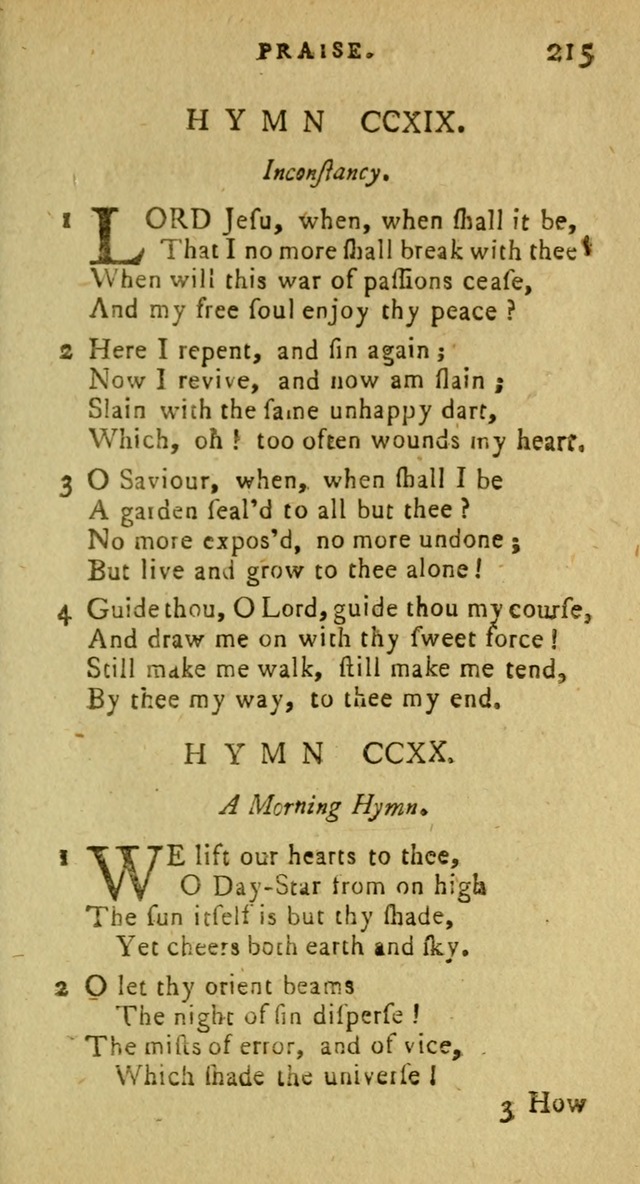 A Pocket Hymn Book: designed as a constant companion for the pious, collected from various authors (9th ed.) page 215