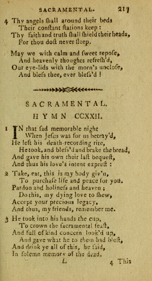 A Pocket Hymn Book: designed as a constant companion for the pious, collected from various authors (9th ed.) page 217