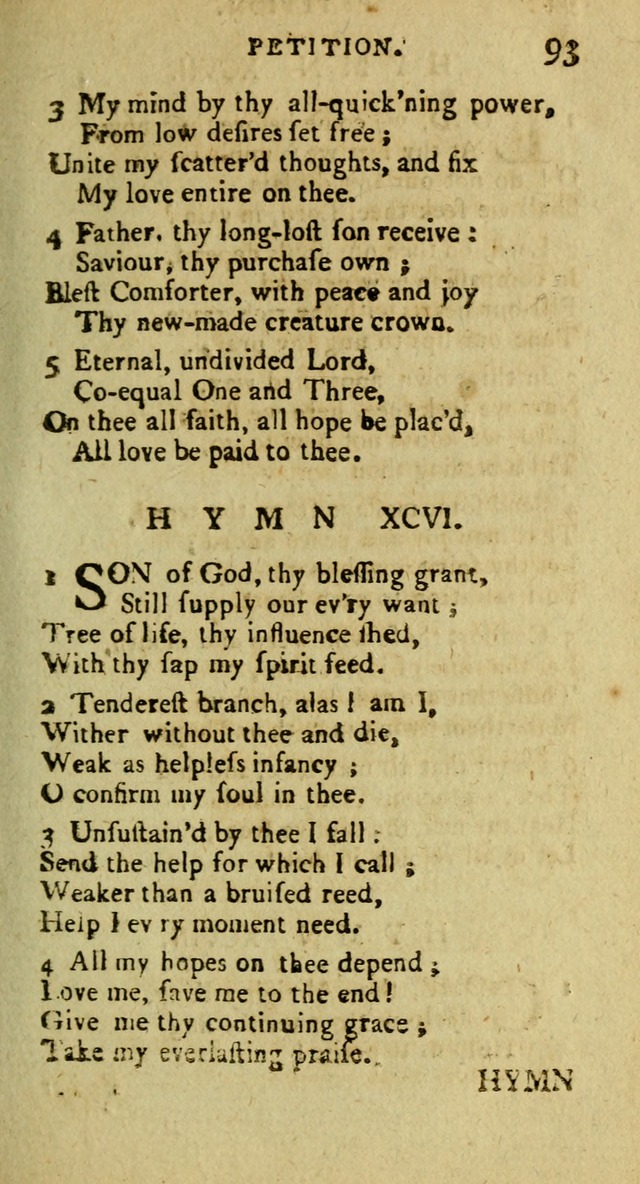 A Pocket Hymn Book: designed as a constant companion for the pious, collected from various authors (9th ed.) page 93