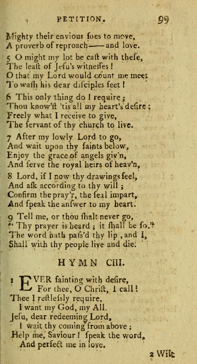 A Pocket Hymn Book: designed as a constant companion for the pious, collected from various authors (9th ed.) page 99