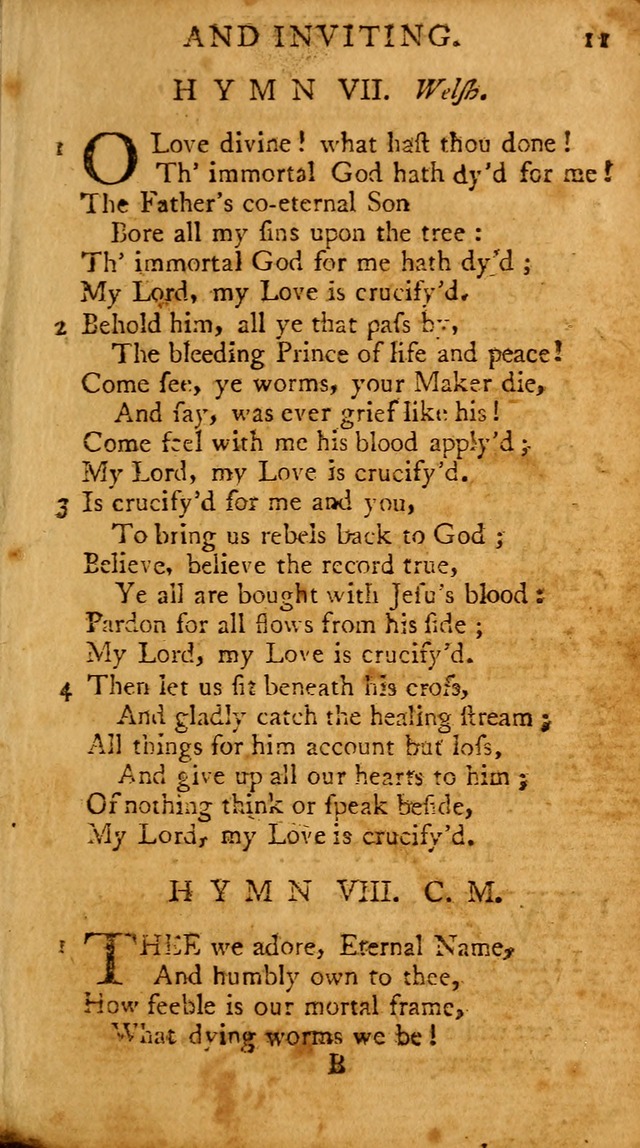 A Pocket Hymn-book: designed as a constant companion for the pious, collected from various authors (18th ed.) page 13