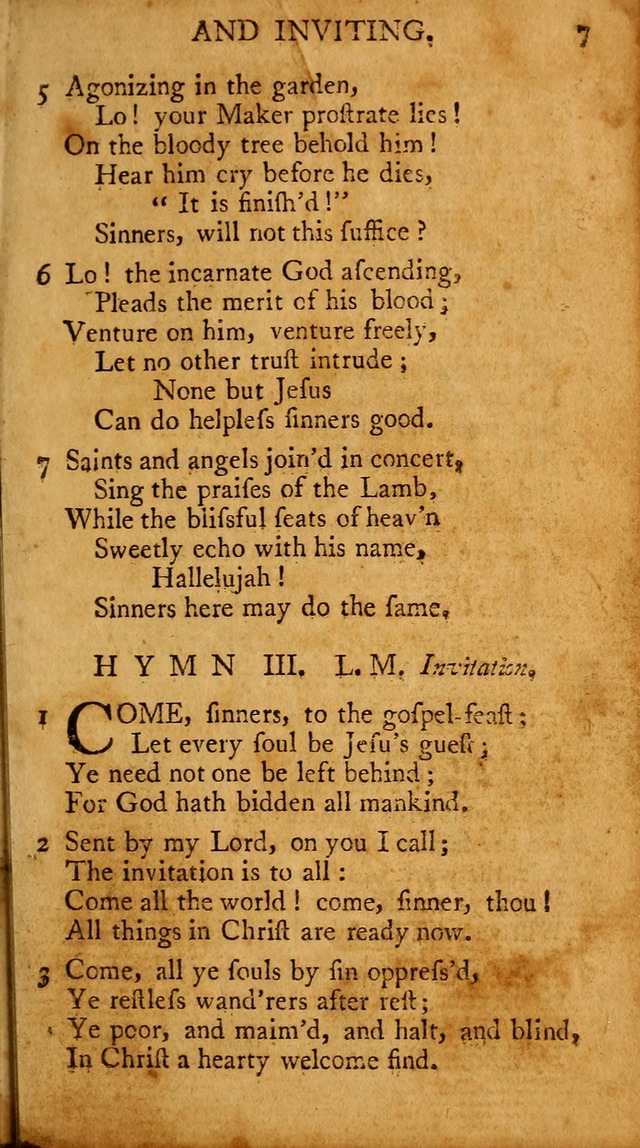 A Pocket Hymn-book: designed as a constant companion for the pious, collected from various authors (18th ed.) page 9