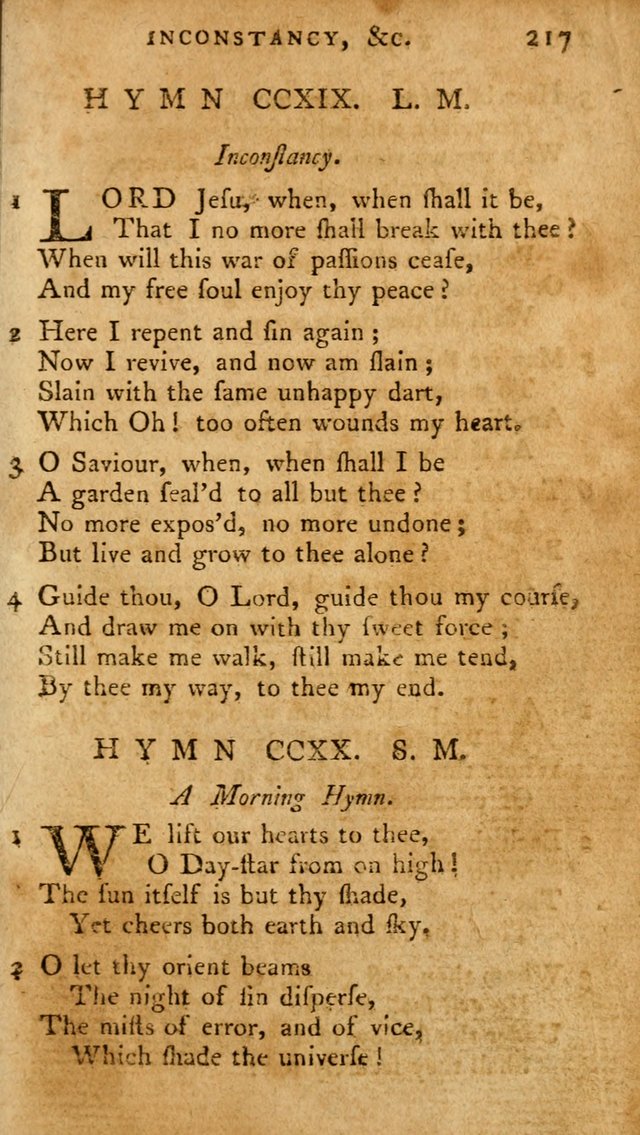 A Pocket Hymn-Book: designed as a constant companion for the pious: collected from various authors. (21st ed.) page 217