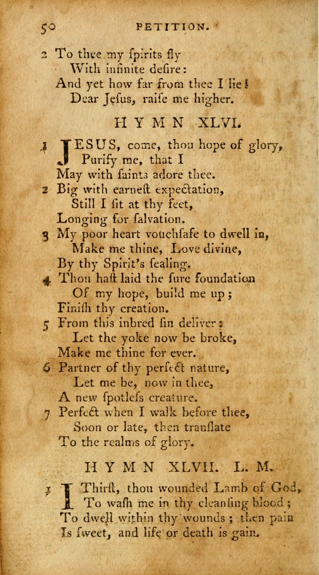 A Pocket Hymn-Book: designed as a constant companion for the pious: collected from various authors. (21st ed.) page 50