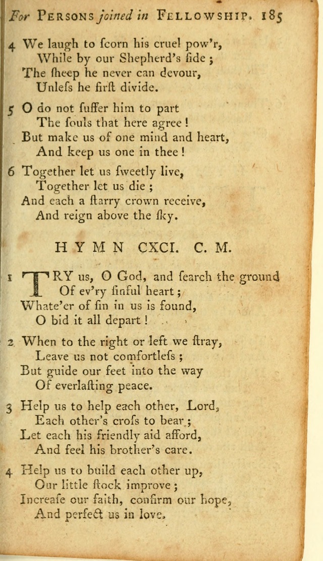 A Pocket hymn-book, designed as a constant companion for the pious: collected from various authors page 200