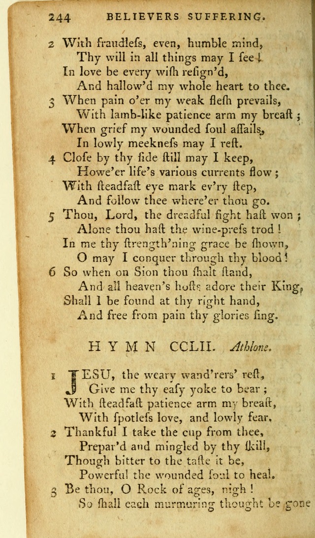 A Pocket hymn-book, designed as a constant companion for the pious: collected from various authors page 261