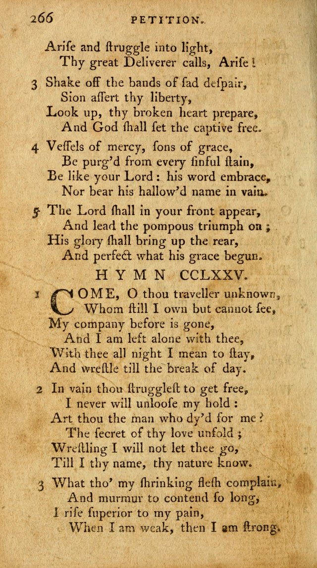 A Pocket Hymn Book, Designed as a Constant Companion for the Pious,  Collected from Various Authors. 28th ed. page 266