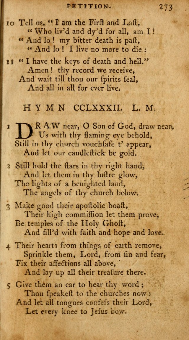 A Pocket Hymn Book, Designed as a Constant Companion for the Pious,  Collected from Various Authors. 28th ed. page 273