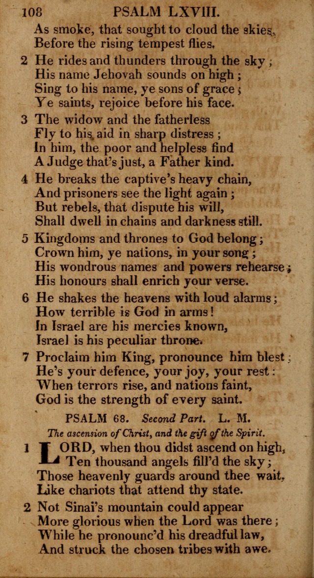 The Psalms and Hymns: with the catechism, confession of faith and liturgy of the Reformed Dutch Church in North America page 108