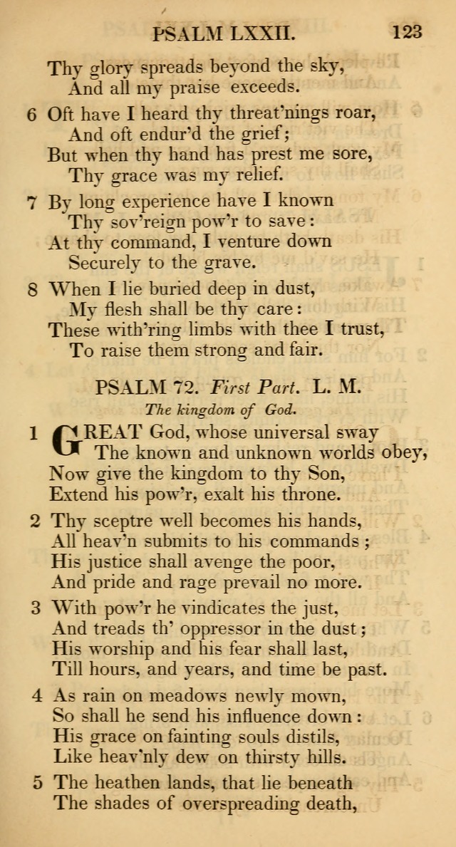 The Psalms and Hymns, with the Catechism, Confession of Faith, and Liturgy, of the Reformed Dutch Church in North America page 125