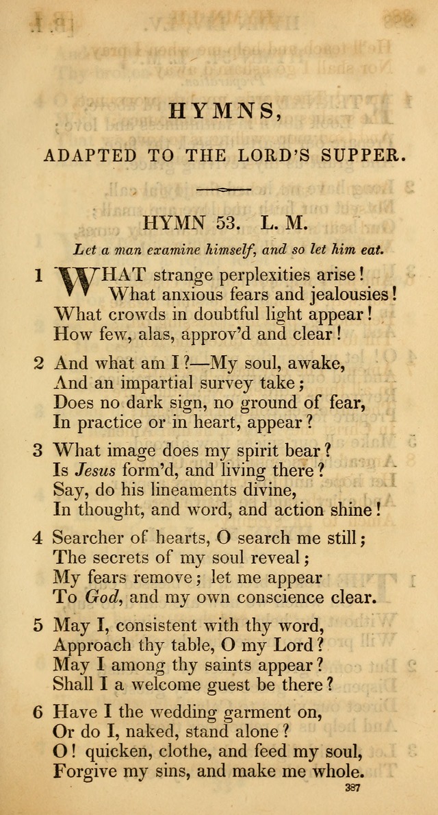 The Psalms and Hymns, with the Catechism, Confession of Faith, and Liturgy, of the Reformed Dutch Church in North America page 389