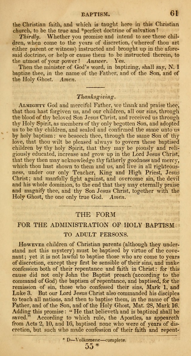The Psalms and Hymns, with the Catechism, Confession of Faith, and Liturgy, of the Reformed Dutch Church in North America page 655