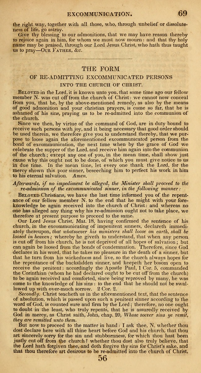 The Psalms and Hymns, with the Catechism, Confession of Faith, and Liturgy, of the Reformed Dutch Church in North America page 663