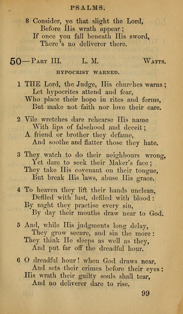 The Psalms and Hymns, with the Doctrinal Standards and Liturgy of the Reformed Protestant Dutch Church in North America page 107